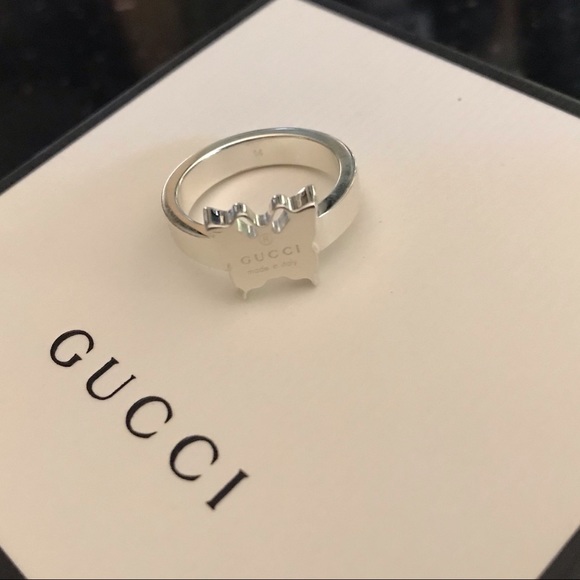 Gucci Jewelry - Gucci 925 Sterling Sliver Butterfly Ring 🎉Firm 🎉